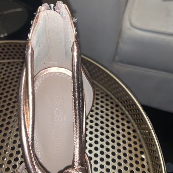 ASOS Size 7 (US size 9) gem high heel, rose gold - Picture 4 of 4
